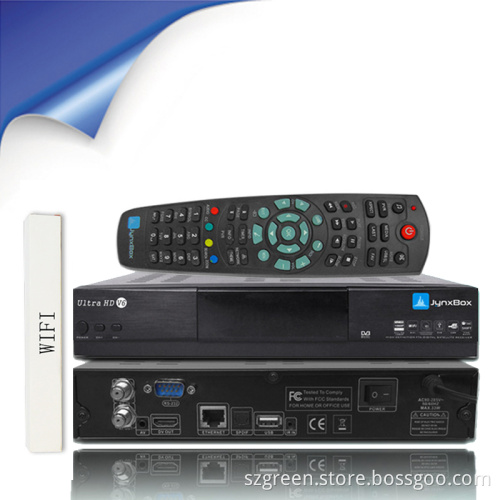2014 New Arrival Jynxbox V6 HD Satellite Receiver Jb200 Turbo 8psk WiFi Adapter Jynxbox Ultra HD V6 for North America